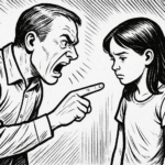 Padre urla alla figlia